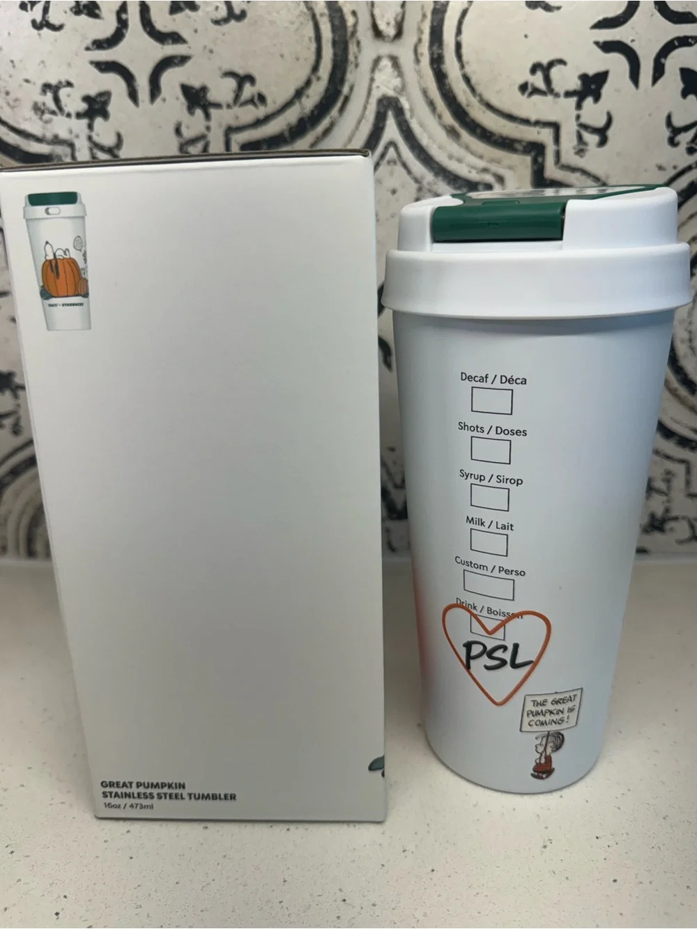 Starbucks Peanuts Stainless Steel Travel Mug